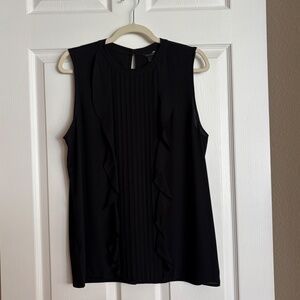Ann Taylor Women's Sleeveless Top, Size Large, Color Black